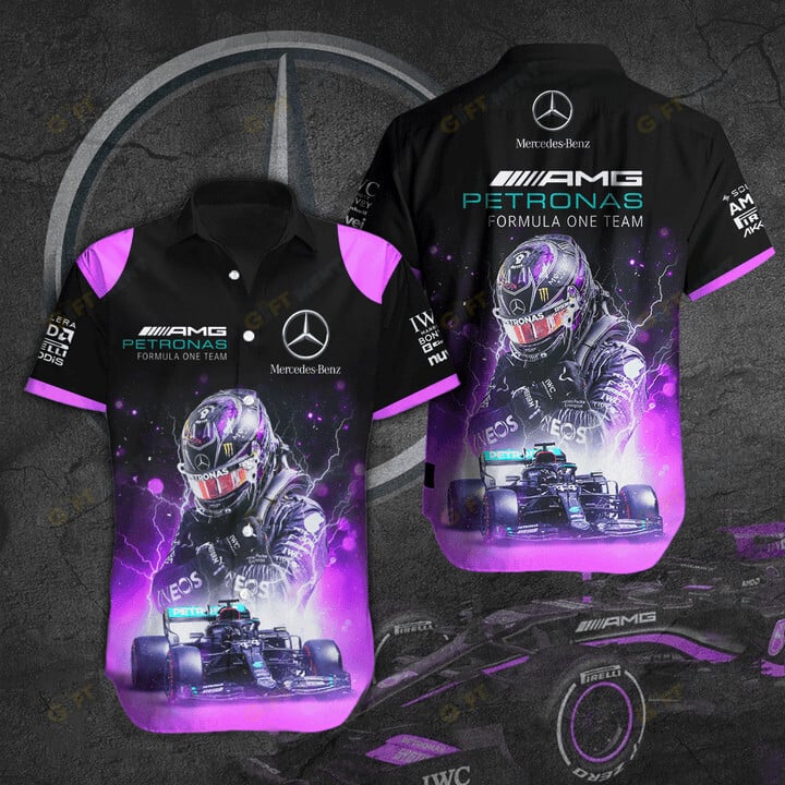 Lewis Hamilton Mecerdes Team Hawaiian Shirt
