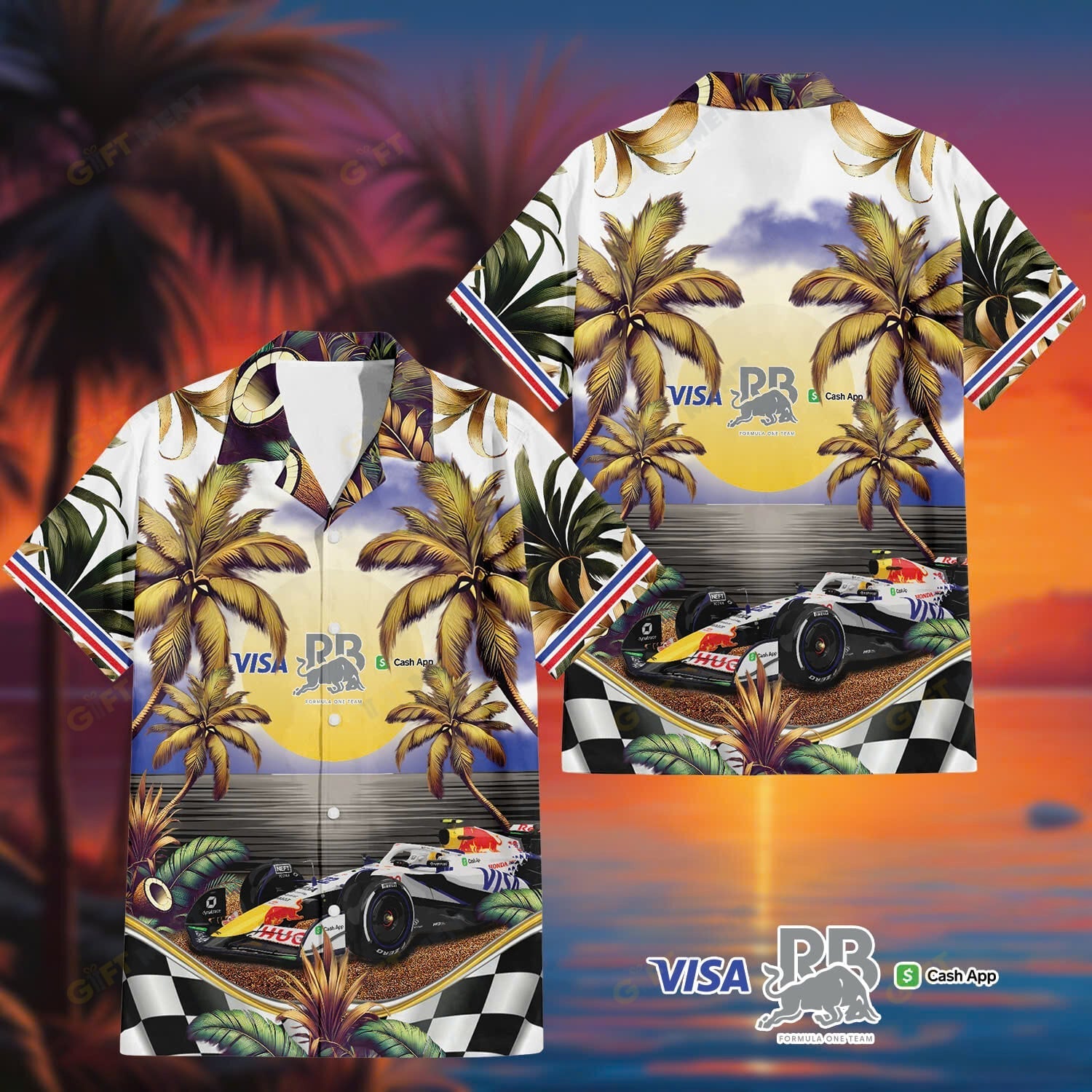 Visa Cash App RB Formula One Team Hawaiian Shirt