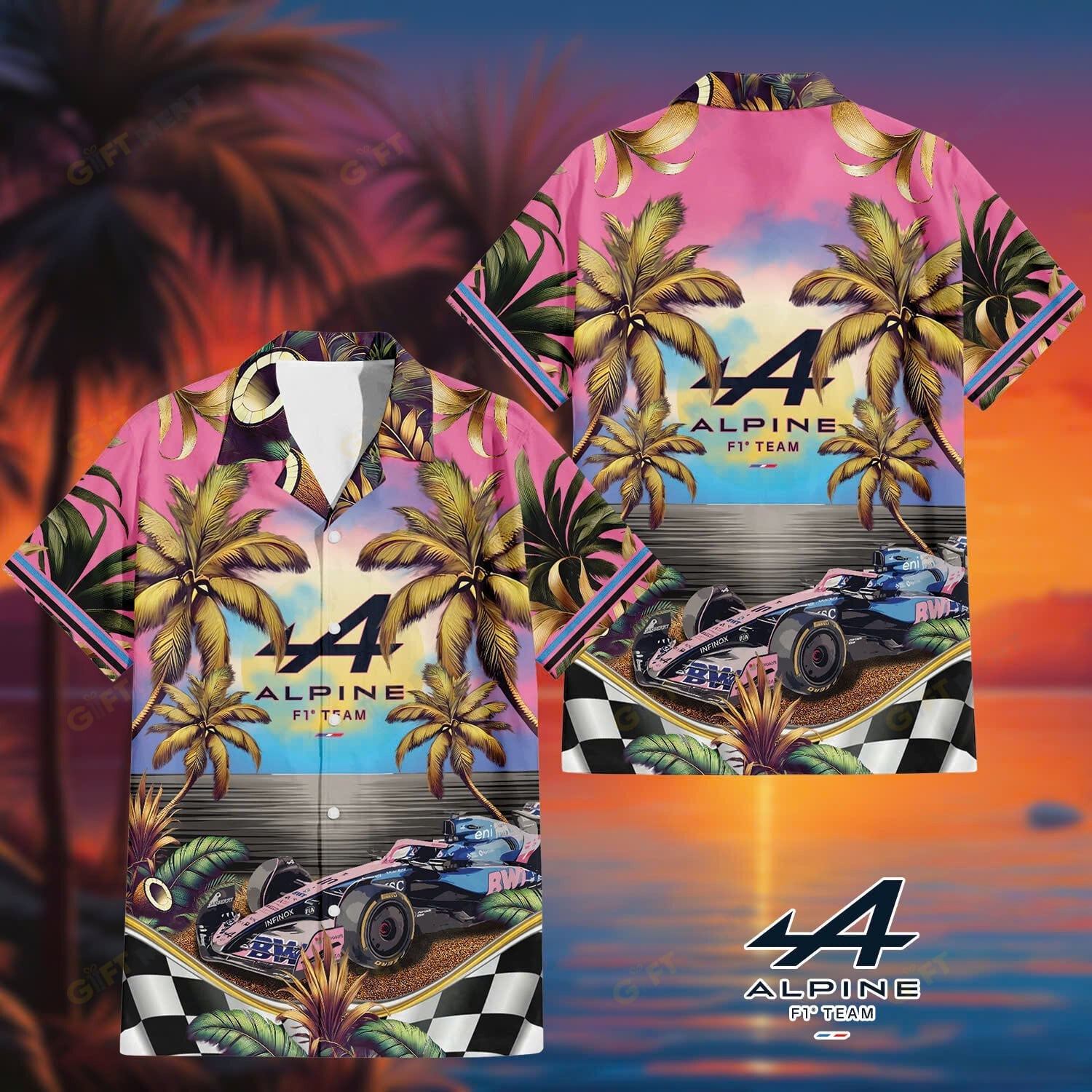 Alpine F1 Team Hawaiian Shirt