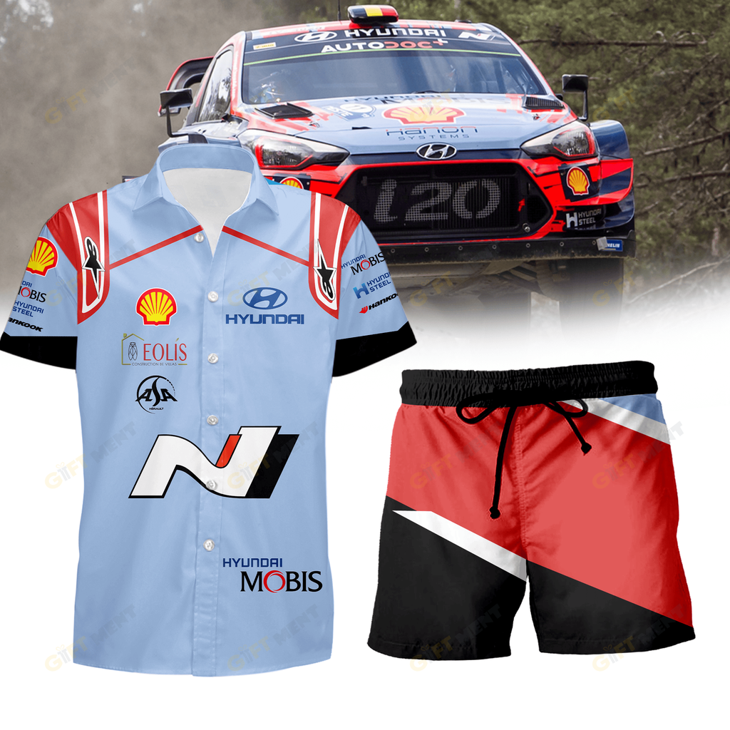 Hyundai Shell Mobis WRT Premium Hawaiian Shirt