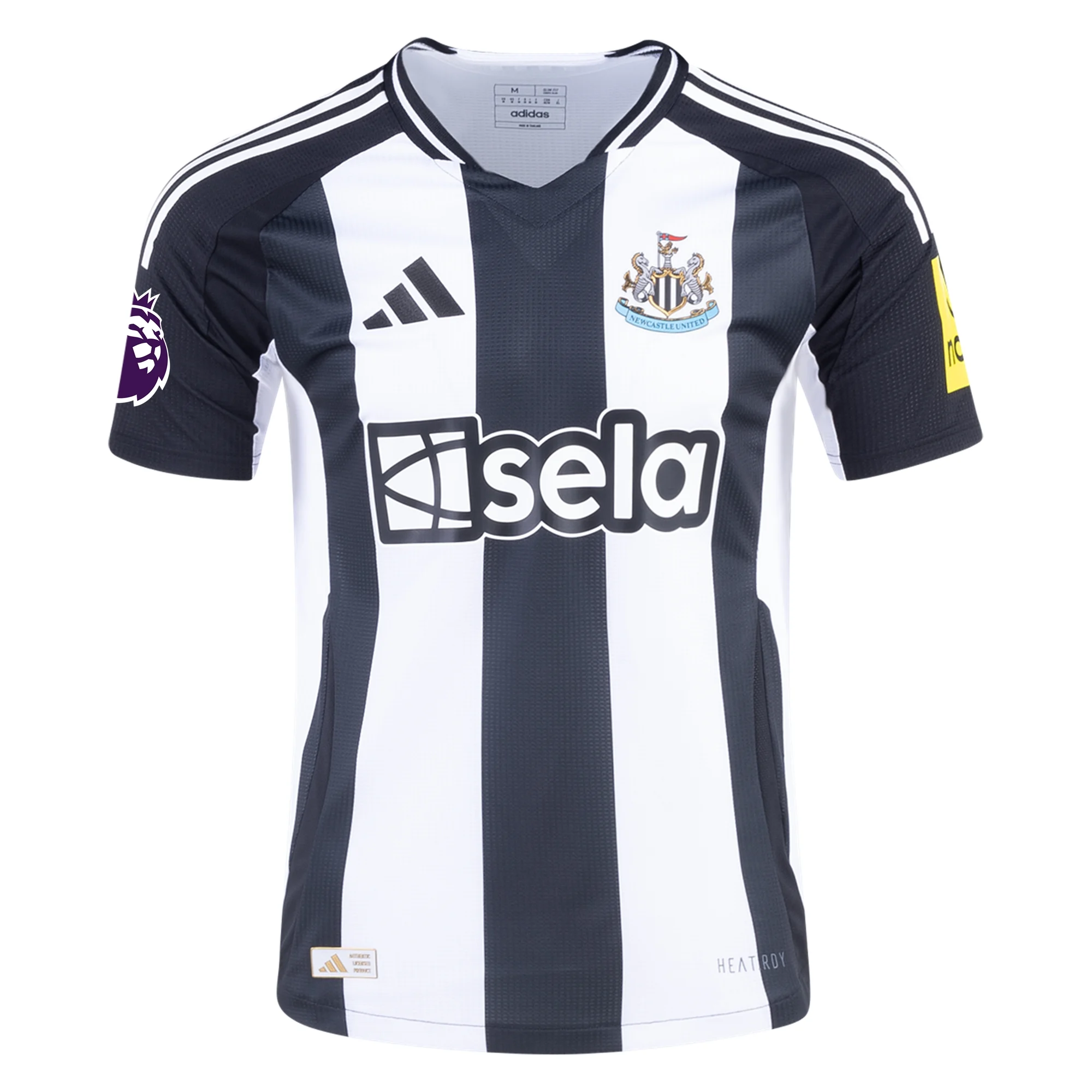 Adidas Newcastle United Authentic Joelinton Home Jersey w/ EPL Patch 24/25 (Black/White)