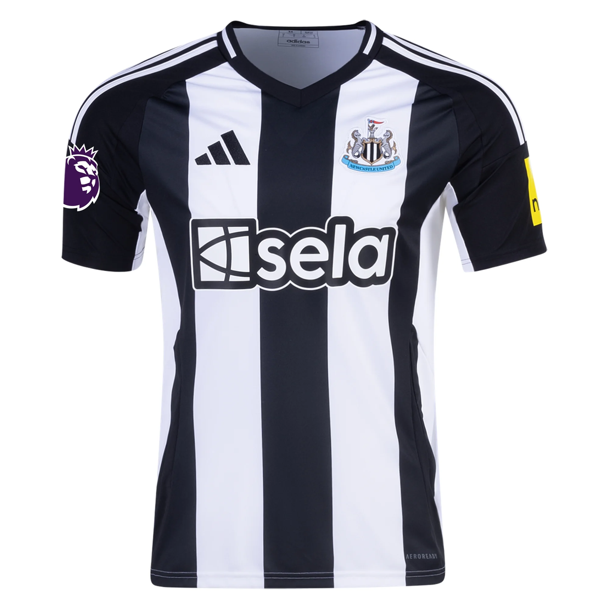 adidas Newcastle United Miguel Almirón Home Jersey w/ EPL Patch 24/25 (Black/White)
