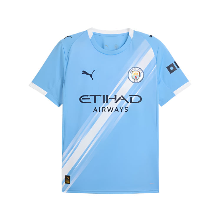 Puma Kalvin Phillips Manchester City Home Jersey 25/26 w/ EPL + Sponsor Patch (Team Light Blue/Puma White)