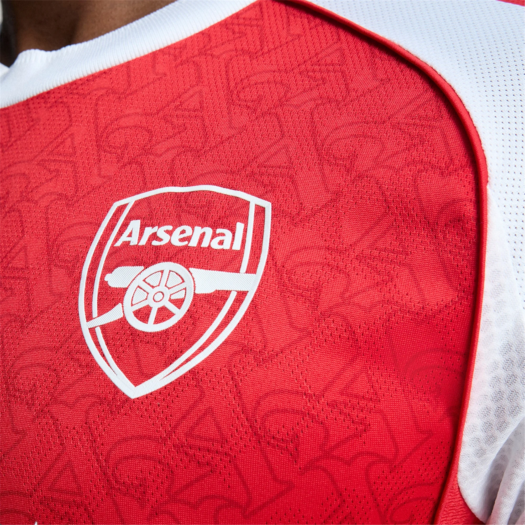 adidas Nuno Tavares Arsenal FC Authentic Home Jersey 25/26 w/ EPL Patch (Better Scarlet/White