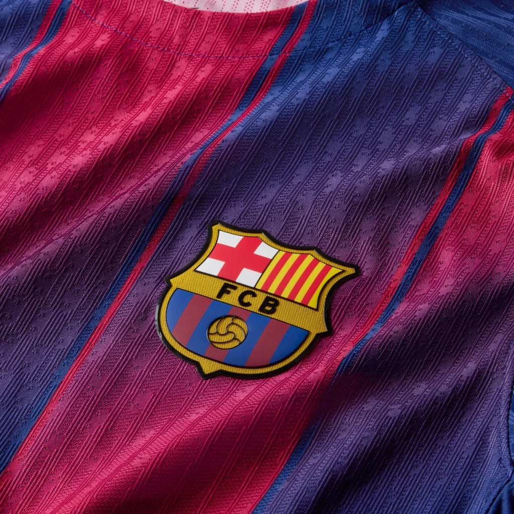 Nike Barcelona Authentic Home Jersey w/ La Liga Champion Patches 25/26 (Deep Royal Blue/Midwest Gold)