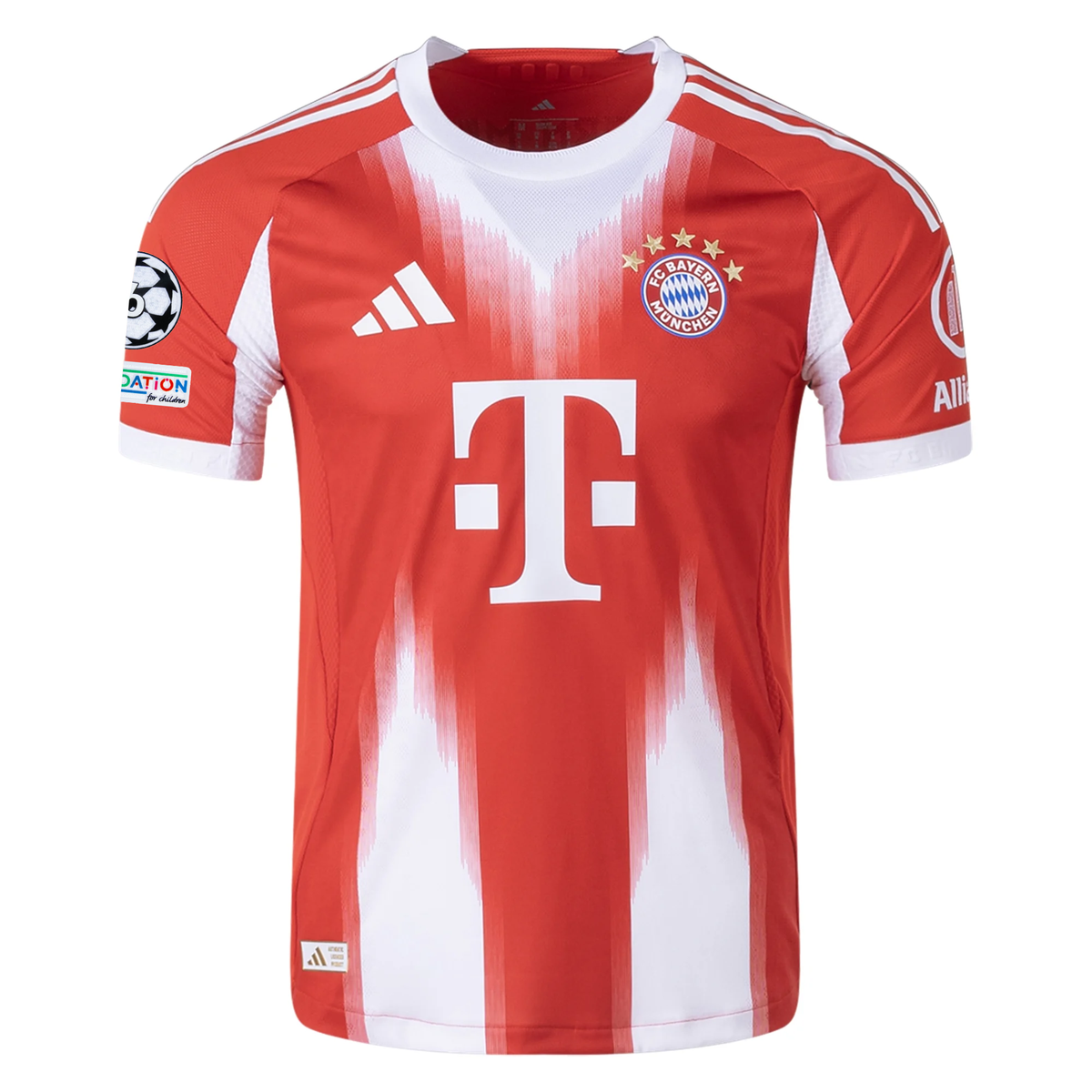 adidas Bayern Munich Authentic Harry Kane Home Jersey w/ Champion League Patches 25/26 (Red)