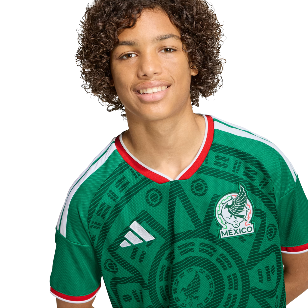 adidas Youth G. Arteaga Mexico 2026 Home World Cup Jersey (Bold Green)