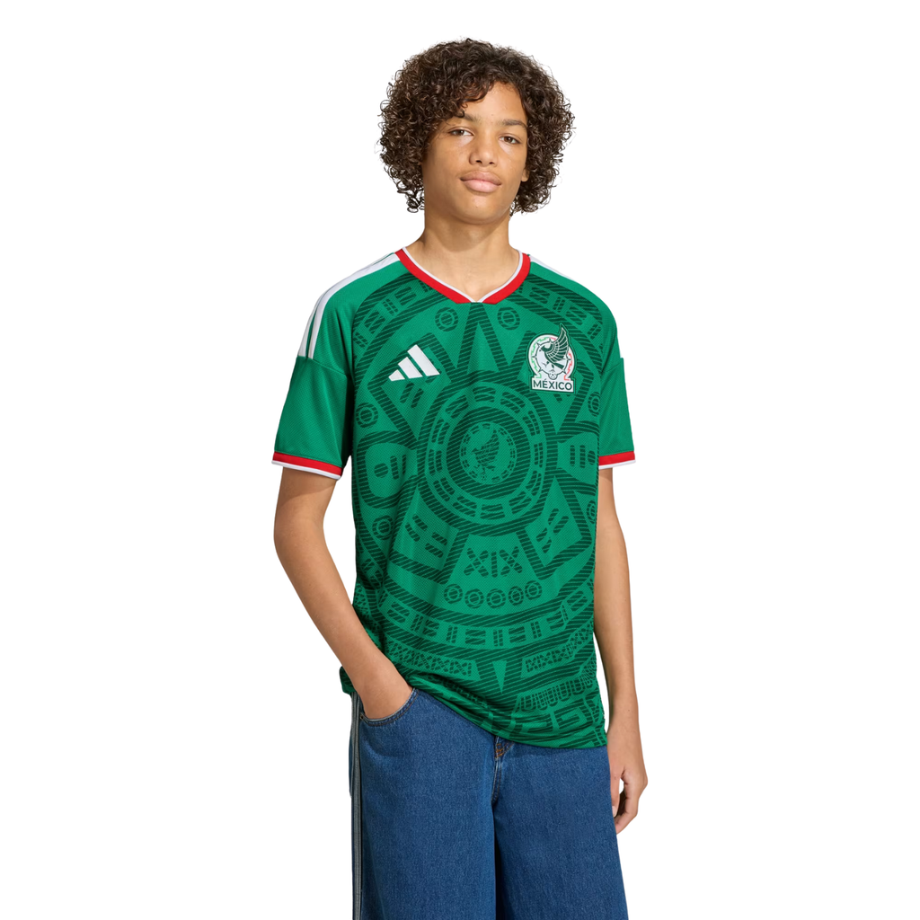 adidas Youth G. Ochoa Mexico 2026 Home World Cup Jersey (Bold Green)