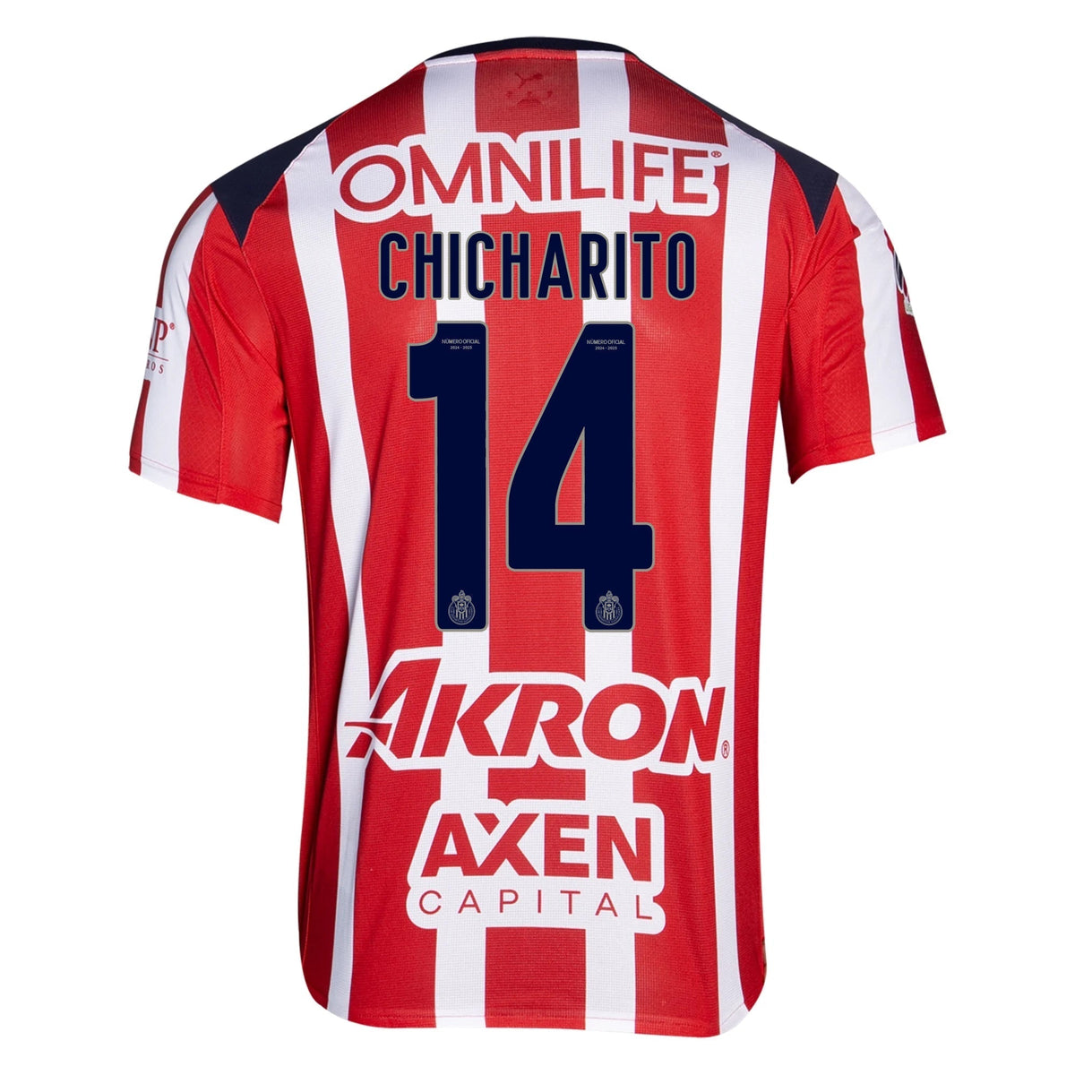 Puma Chicharito Javier Hernandez Men's Chivas De Guadalajara Home Jersey 25/26 (Puma Red/White)