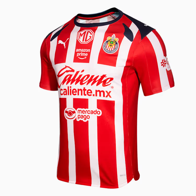 Puma Efrain Alvarez Men's Chivas De Guadalajara Home Jersey 25/26 (Puma Red/White)