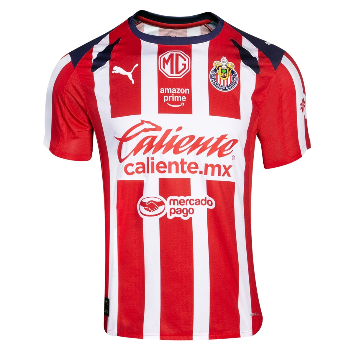 Puma Efrain Alvarez Men's Chivas De Guadalajara Home Jersey 25/26 (Puma Red/White)