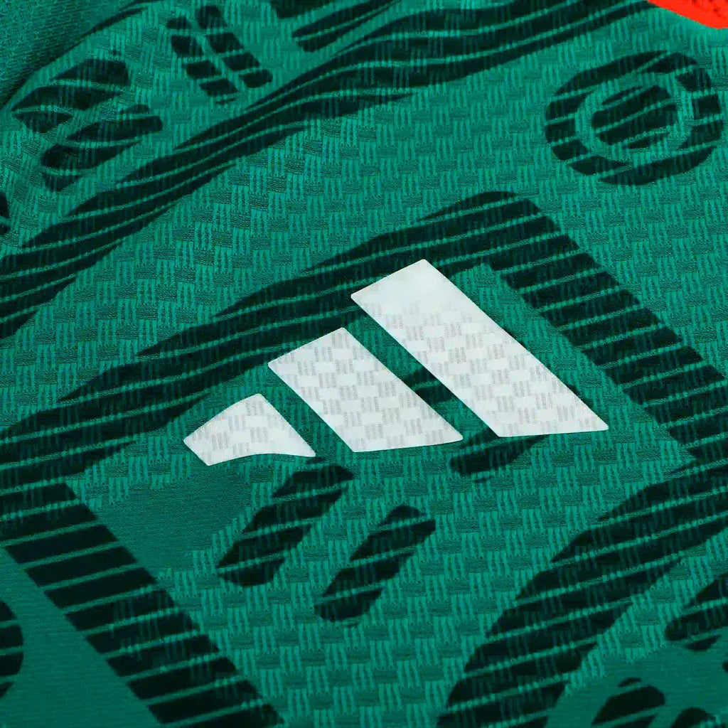 adidas Men's J. Quinones Mexico Long-Sleeve Authentic Home Jersey 2026 (Bold Green)