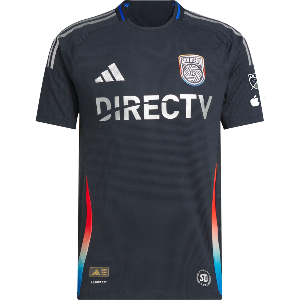 adidas Andrés Reyes San Diego FC Authentic Home Jersey w/ MLS + Apple TV Patches 25/26 (Night Navy)