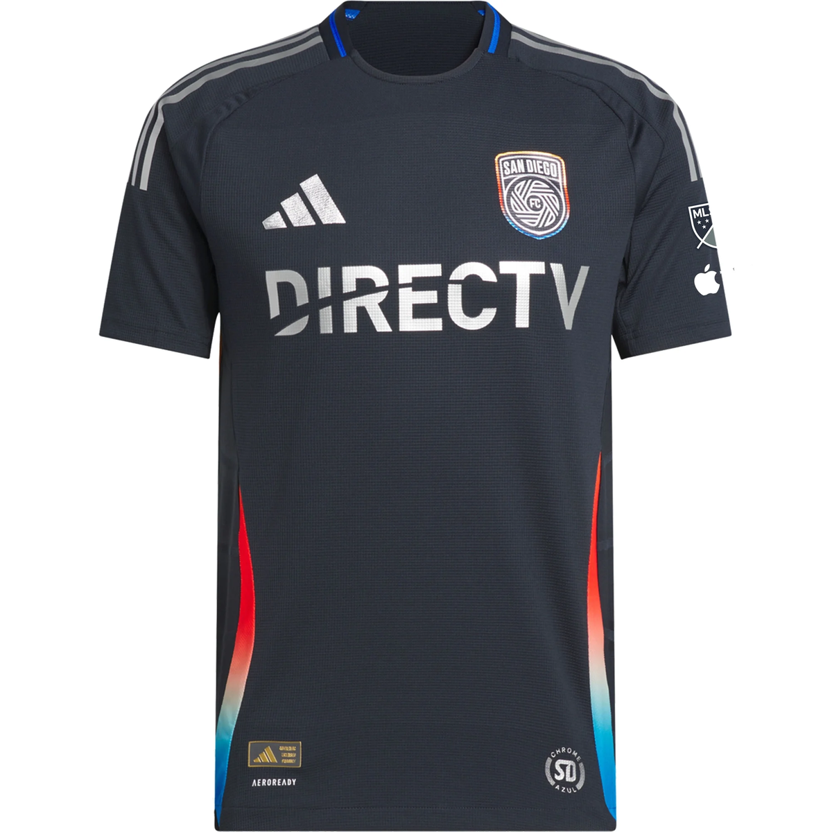 adidas Andrés Reyes San Diego FC Authentic Home Jersey w/ MLS + Apple TV Patches 25/26 (Night Navy)