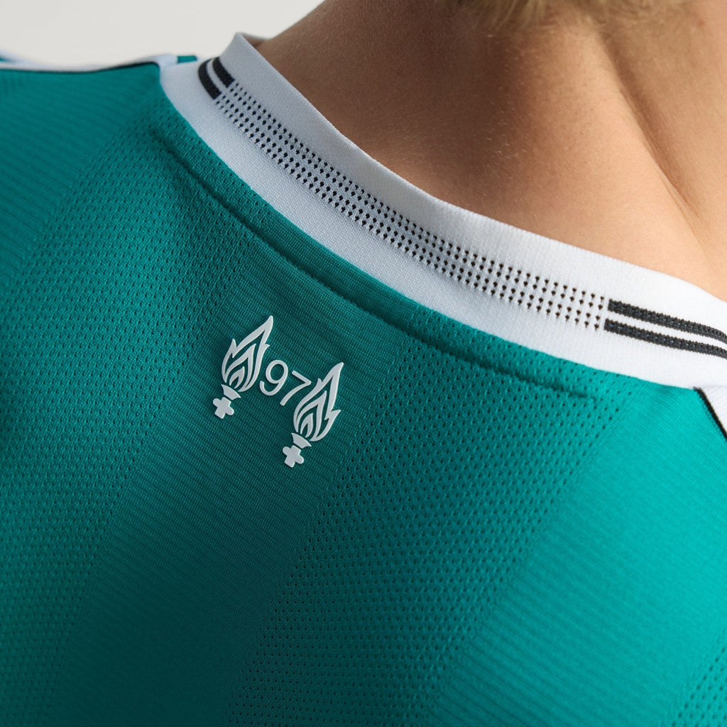adidas Liverpool FC Authentic Alexander Isak Third Jersey w/ EPL + No Room For Racism Patches 25/26 (Sea Green)