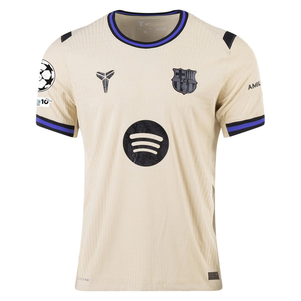 Nike Ferran Torres Men's FC Barcelona Authentic Away Jersey w/ Champions League Patches (Team Gold/Persian Violet/Black)