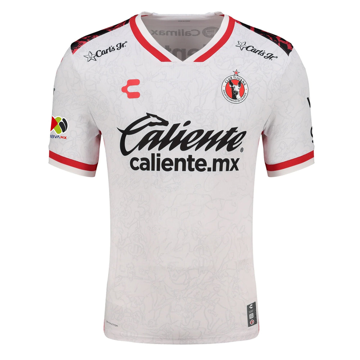 Charly Jesus Vega Men's Xolos De Tijuana Away Jersey 25/26 w/ BBVA MX Patch (White)