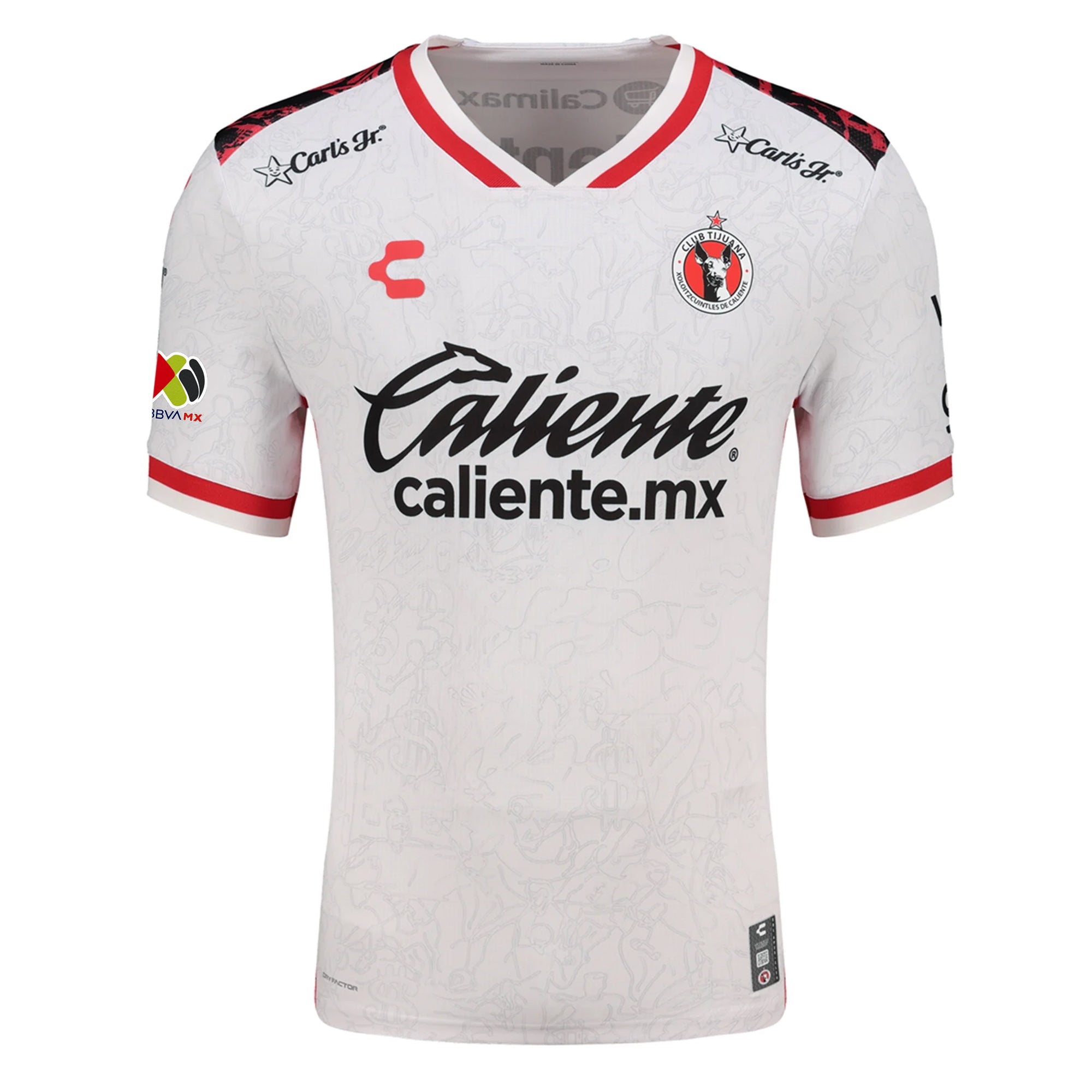 Charly Jose Antonio Rodriguez Men's Xolos De Tijuana Away Jersey 25/26 w/ BBVA MX Patch (White)