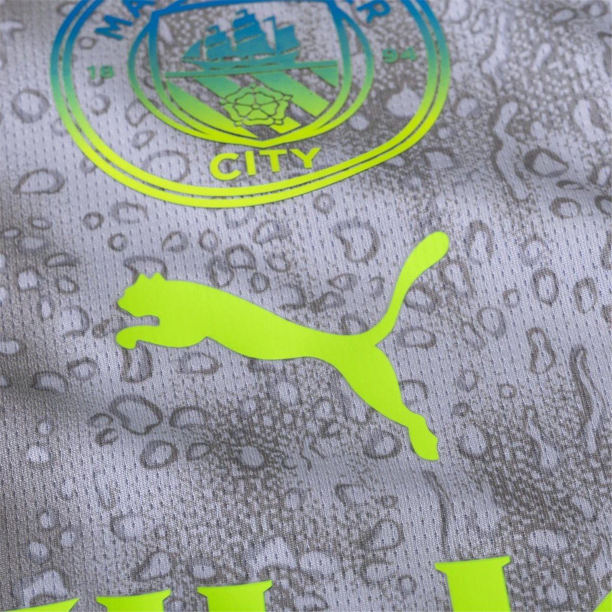 Puma Men's Manchester City Reijnders Third Jersey w/ EPL + No Room For Racism Patches 25/26 (Cool Weather/Pro Green)