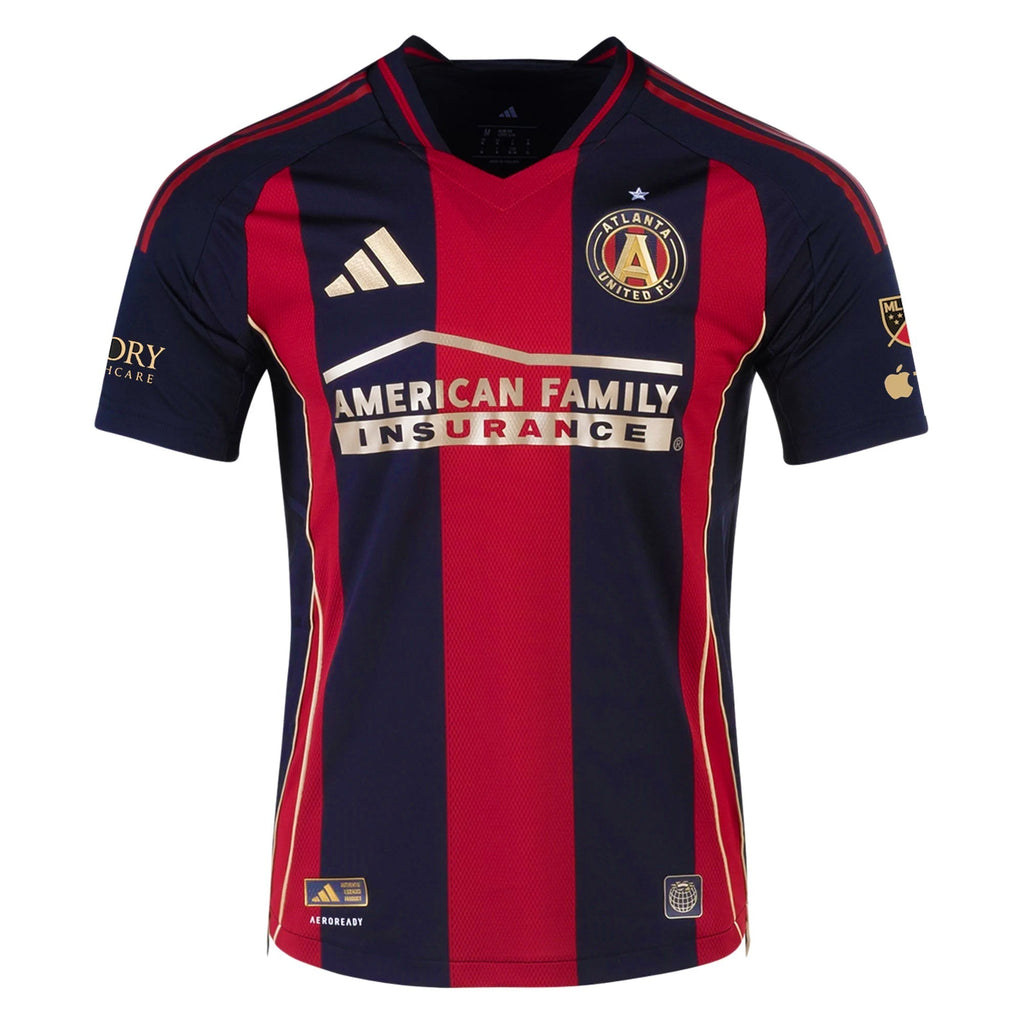 adidas Bartosz Slisz Atlanta United Authentic Home Jersey w/ MLS Patches 25/26 (Red/Black)