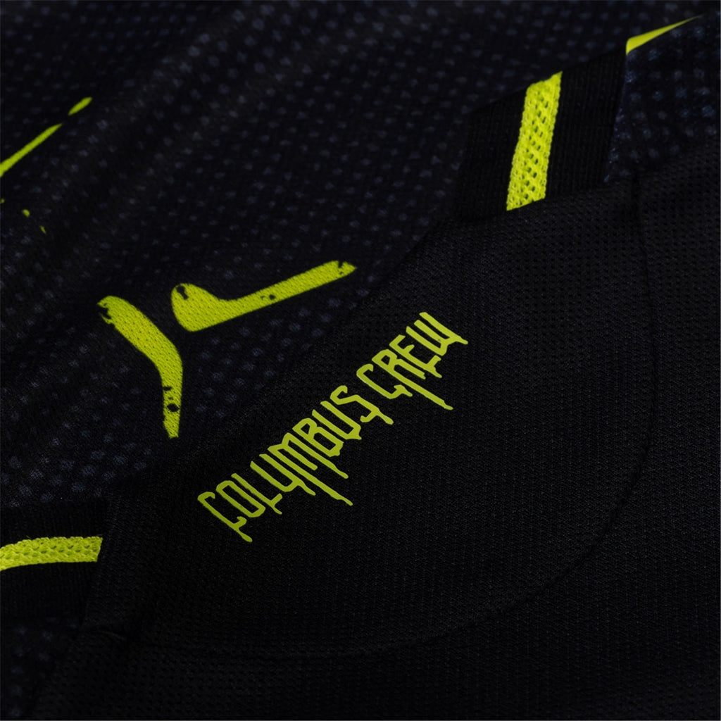adidas Diego Rossi Columbus Crew Authentic Away Jersey w/ MLS Patches 25/26 (Black/Yellow)
