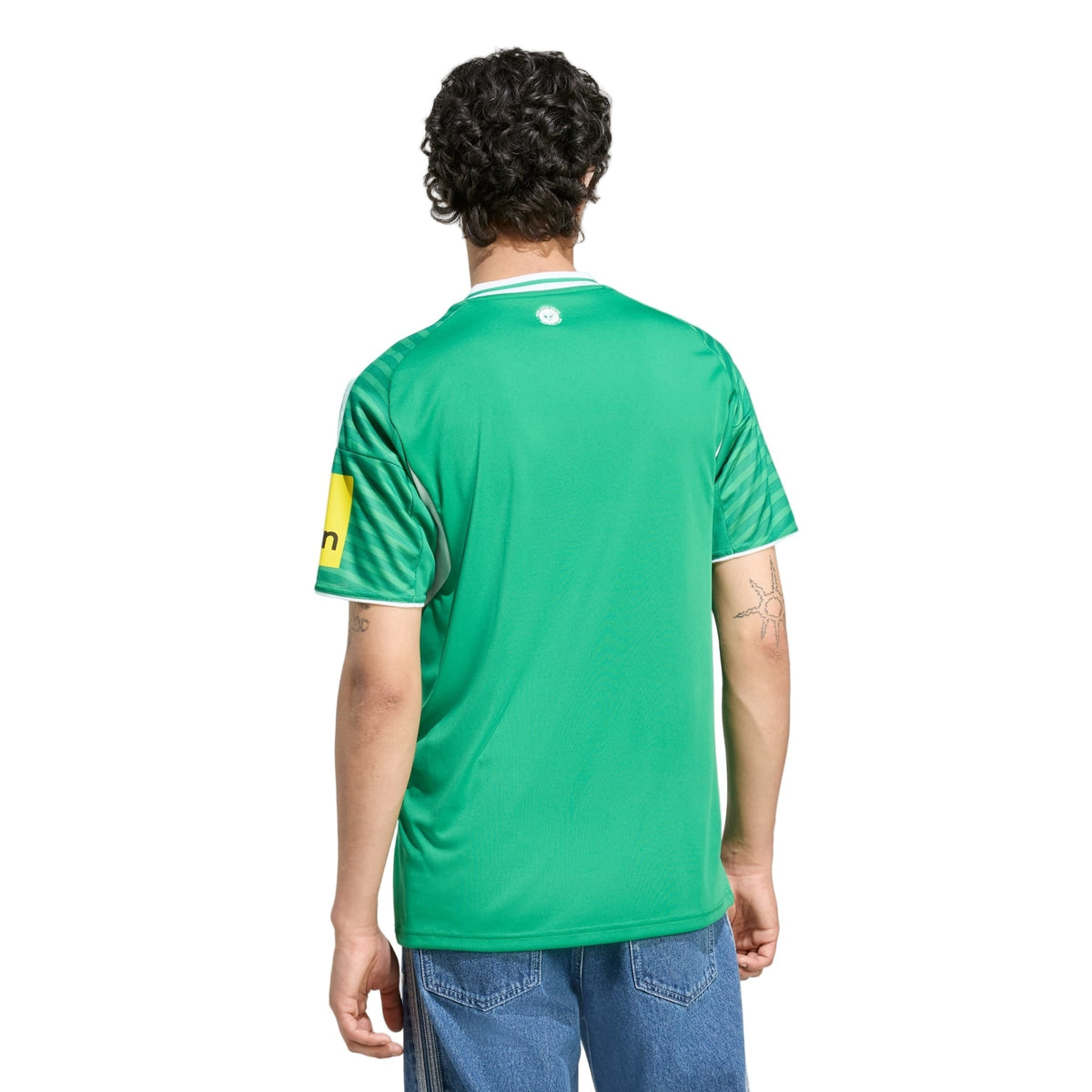 adidas Men's Newcastle United 25/26 Away Jersey w/ NRFR + EPL Patches (Green/White)