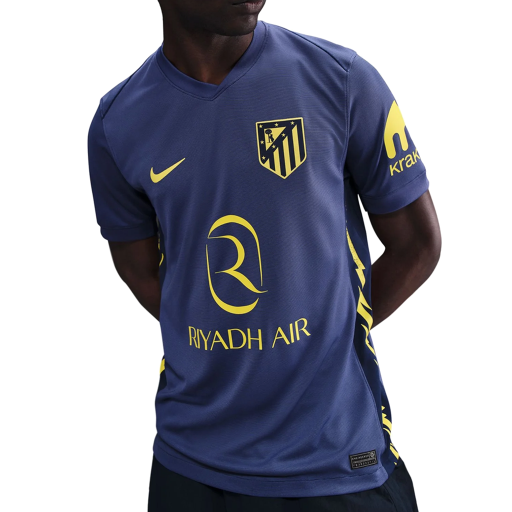 Nike Atlético Madrid Away Jersey w/ La Liga Patch 25/26 (Binary Blue/Vibrant Yellow)