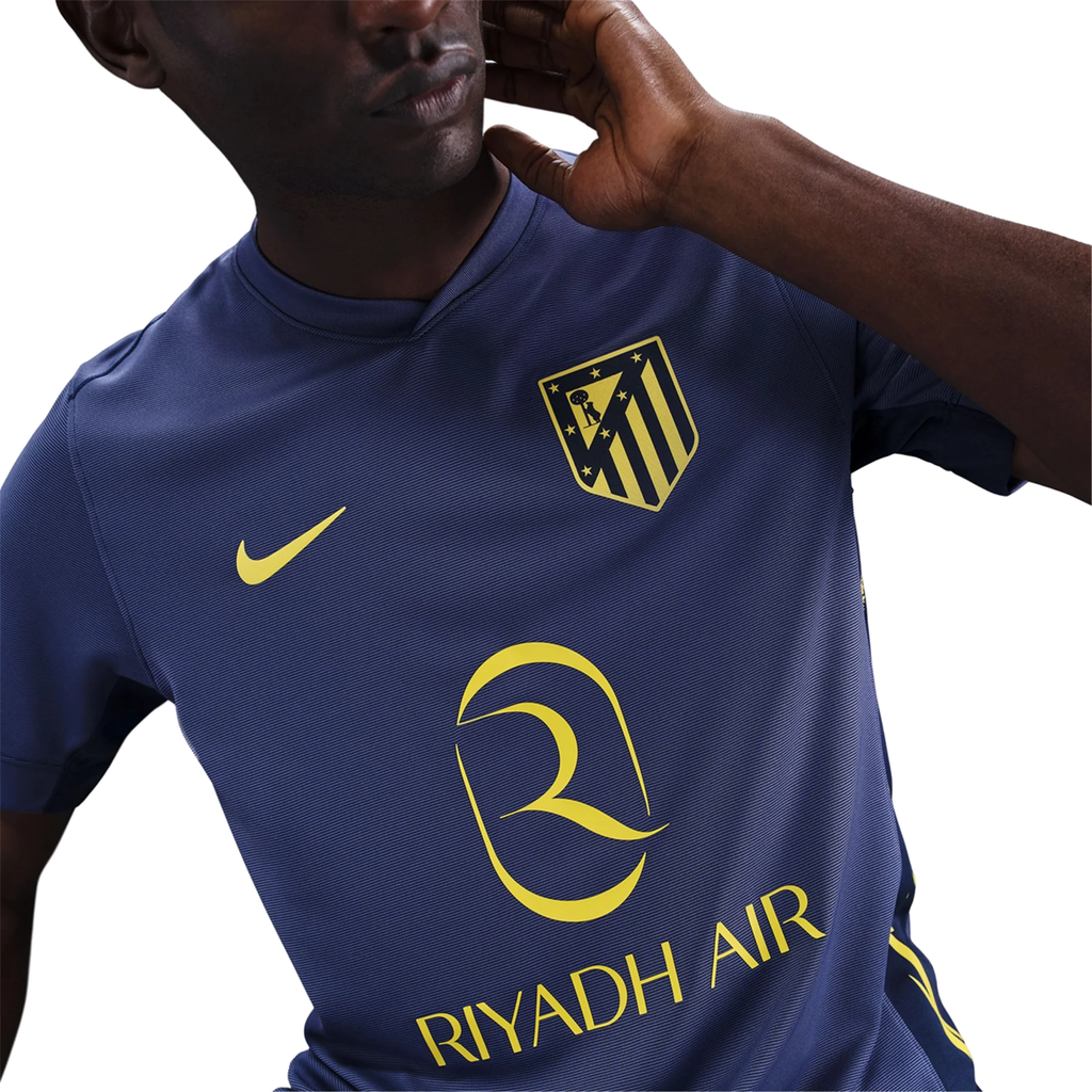 Nike Atlético Madrid Away Jersey w/ La Liga Patch 25/26 (Binary Blue/Vibrant Yellow)