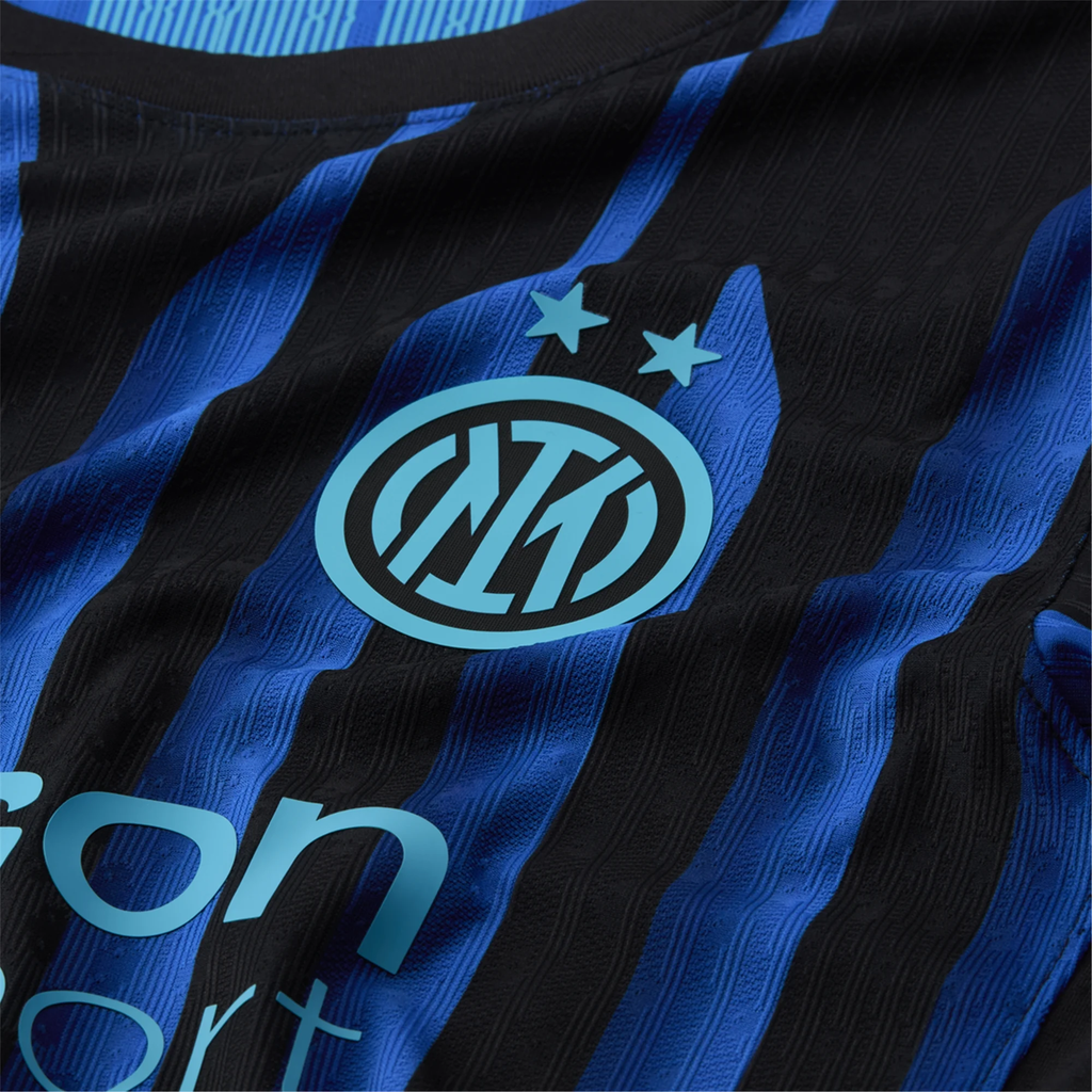 Nike Inter Milan Authentic Lautaro Martinez Home Jersey w/ Club World Cup Patches 25/26 (Lyon Blue/Black/Chlorine Blue)