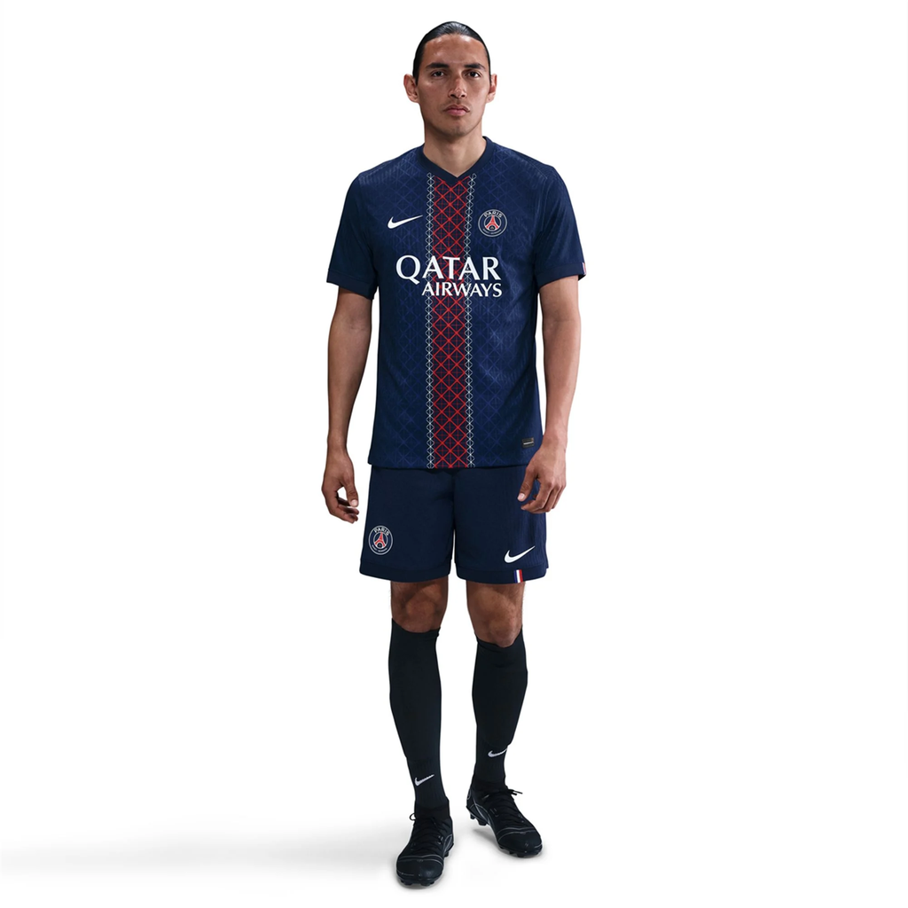 Nike Men's Pacho Paris Saint-Germain Authentic Home Jersey 25/26 w/ Champions League Patches (Navy)
