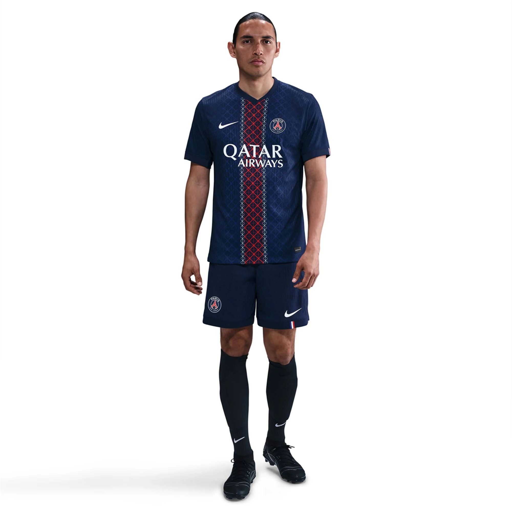 Nike Men's Pacho Paris Saint-Germain Authentic Home Jersey 25/26 w/ Champions League Patches (Navy)