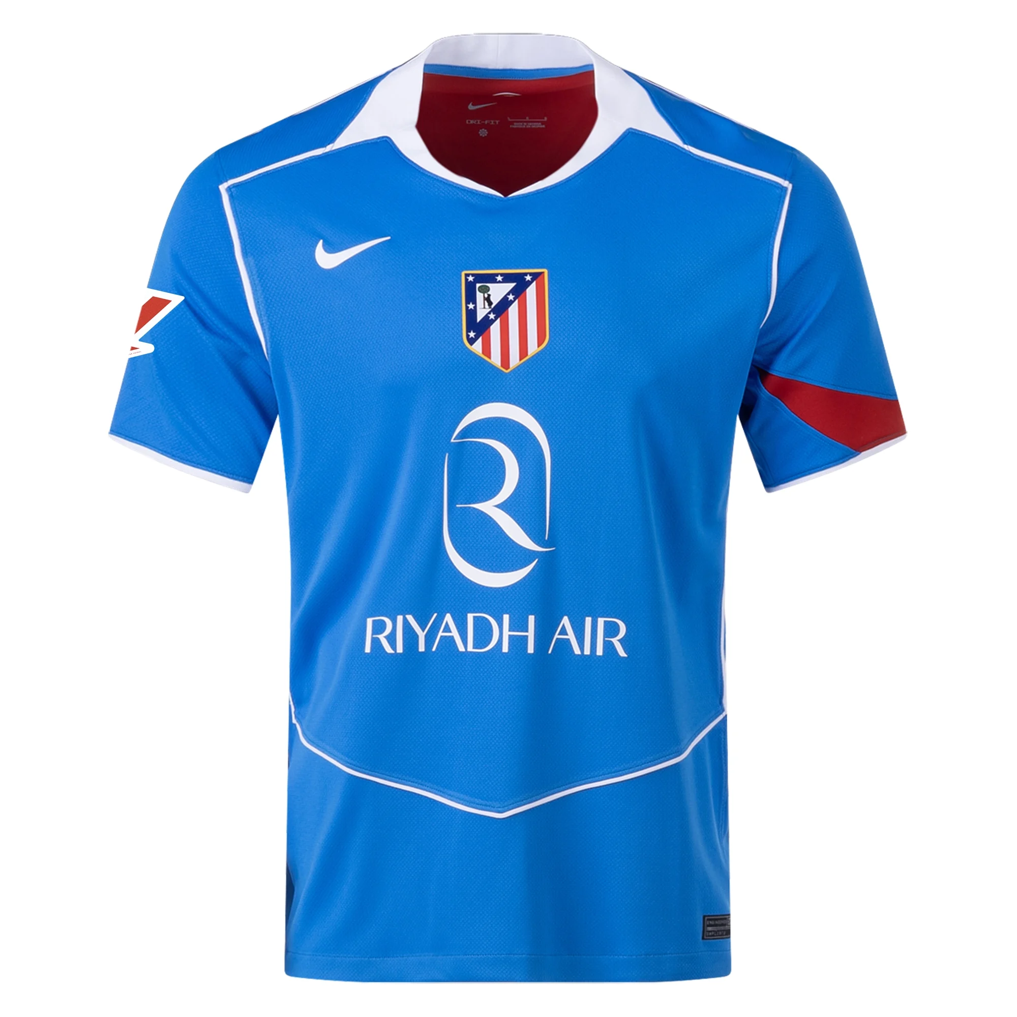 Nike Men's Atletico Madrid Matteo Ruggeri T90 Third Jersey La Liga Patch 25/26 (Photo Blue/Sport Red)
