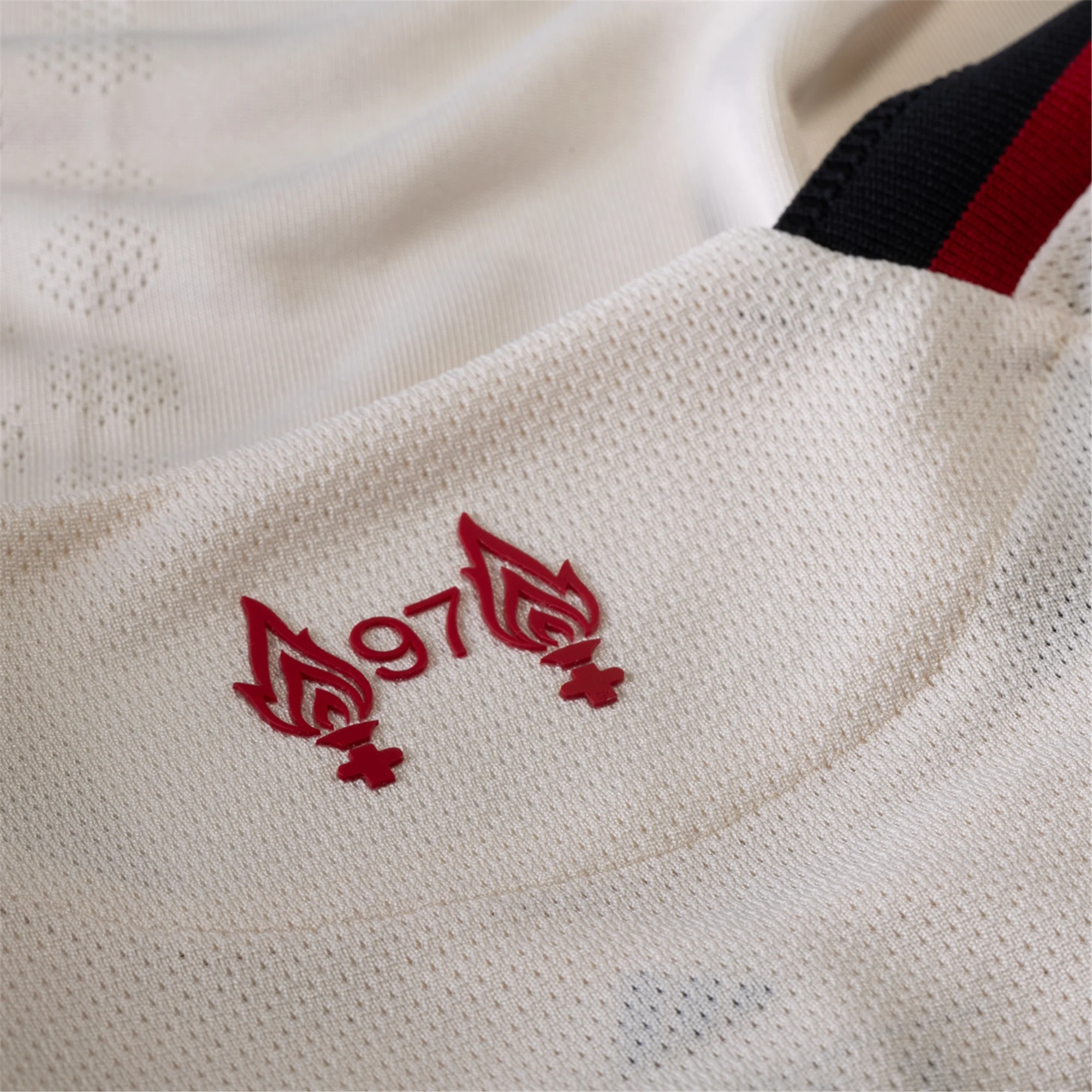 adidas Men's Liverpool Authentic Florian Wirtz Away Jersey w/ Champions League Patches 25/26 (Wonder White)