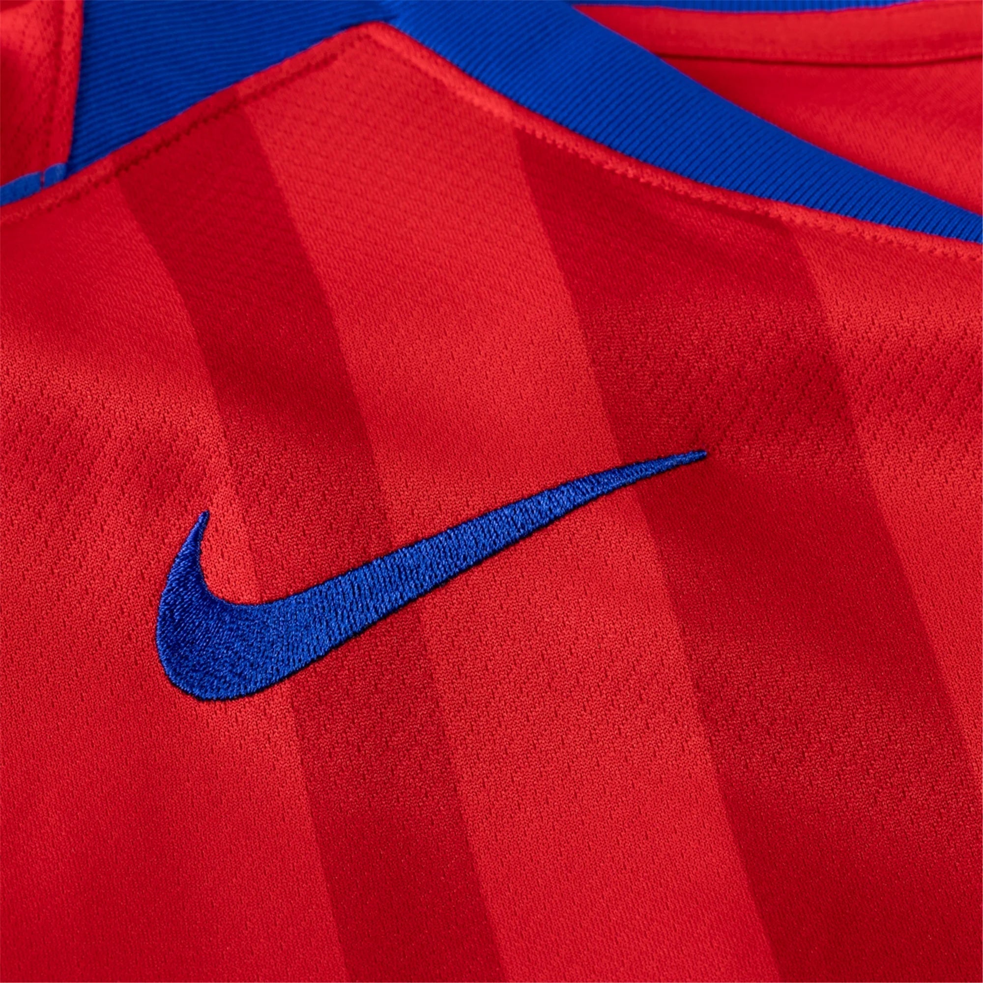 Nike Men's Paris Saint-Germain Ousmane Dembele T90 Third Jersey w/ Champions League Patches 25/26 (Sport Red/Hyper Royal)