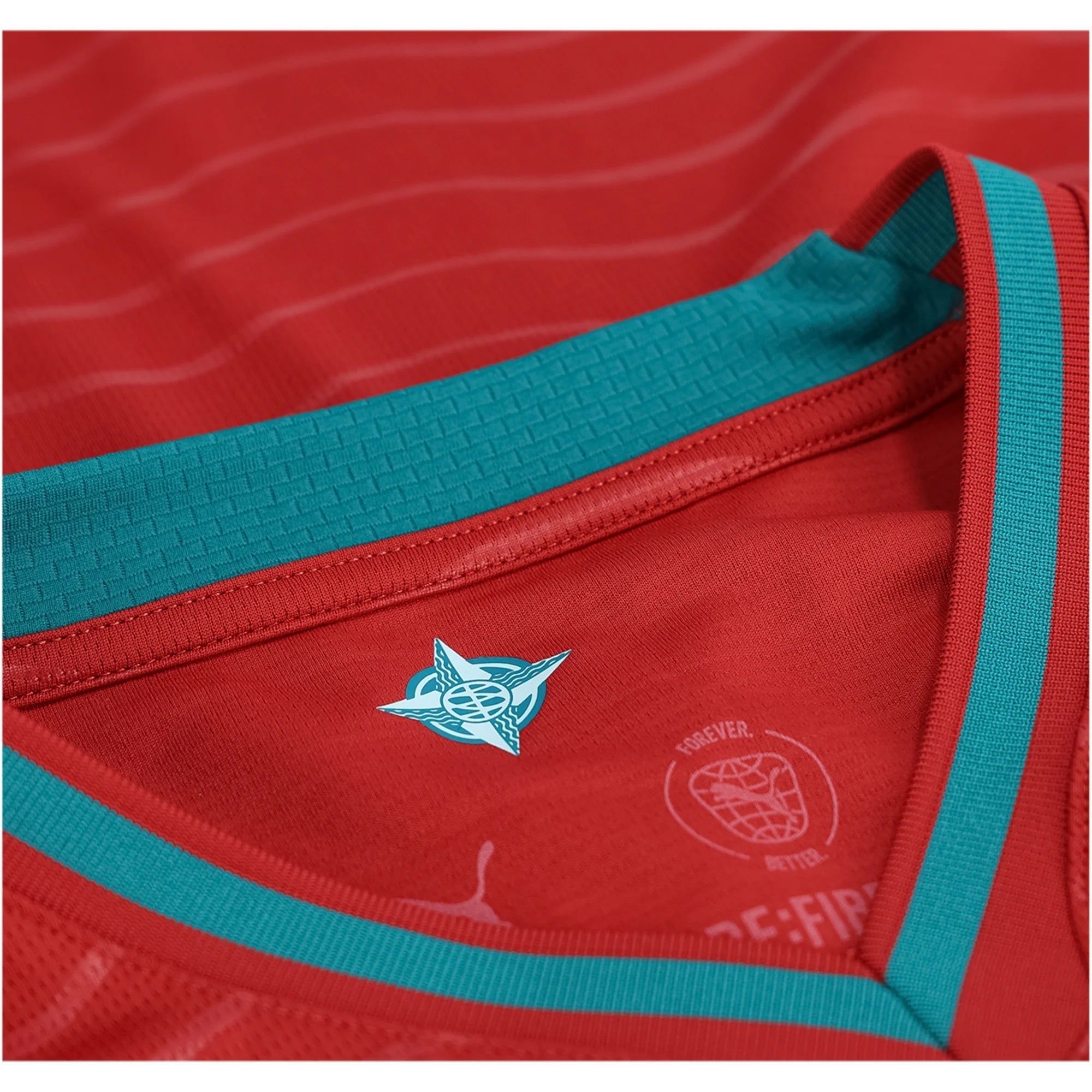 PUMA Portugal Home World Cup 2026 Soccer Jersey (Club Red/Green Lagoon)