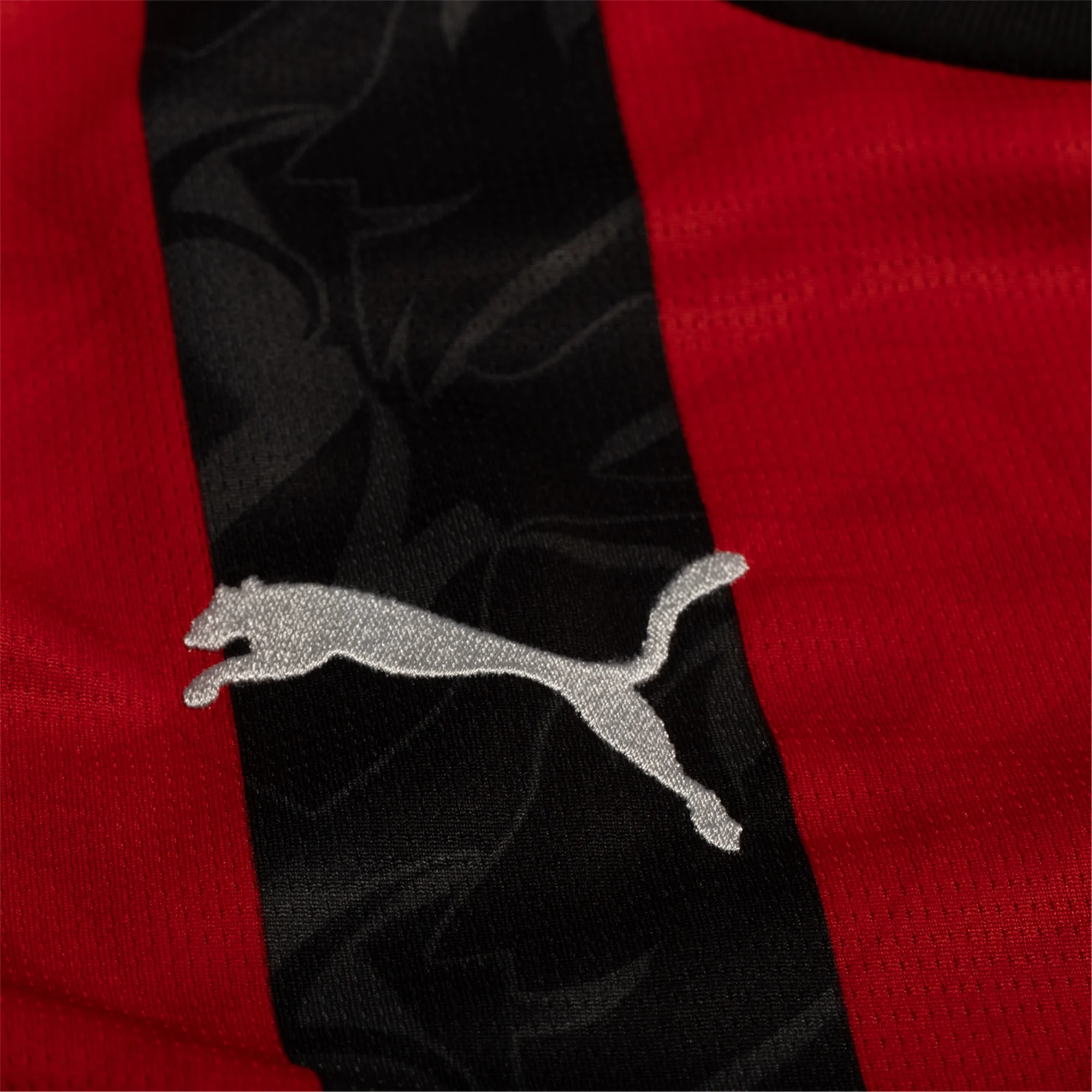 Puma Loftus-Cheek Men's AC Milan Home Jersey w/ Champions League Patches 25/26 (Red/Black)
