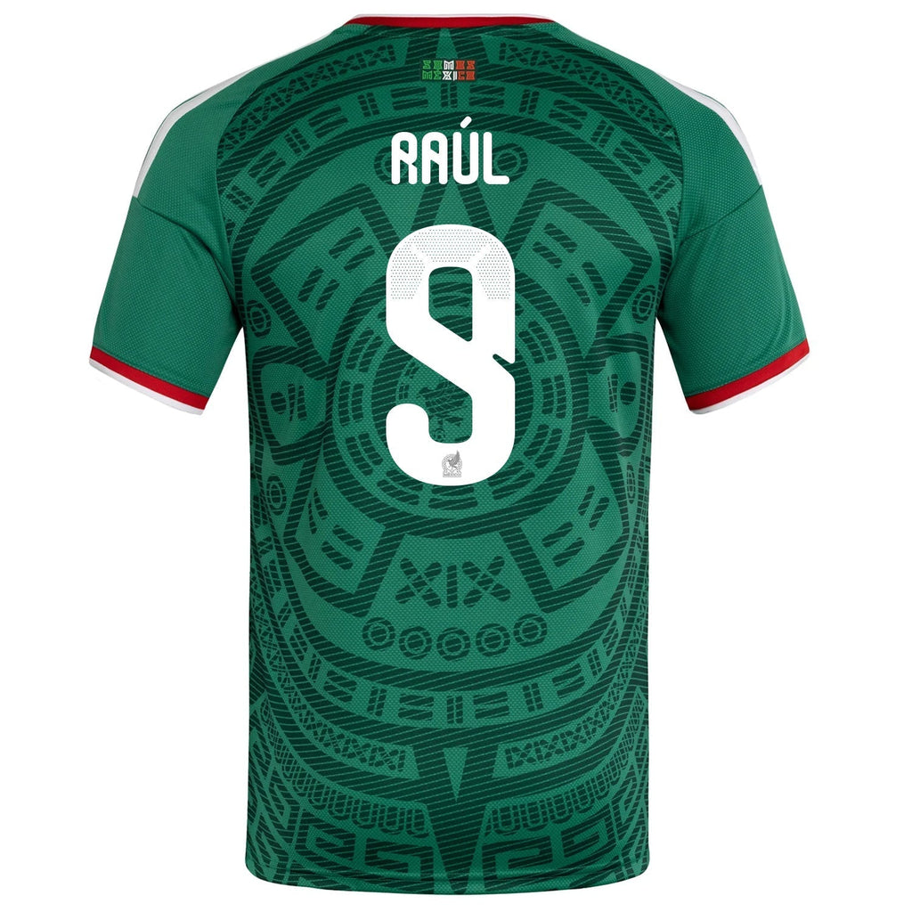 adidas Men's Raul Jimenez Mexico Home 2026 World Cup Jersey (Bold Green)