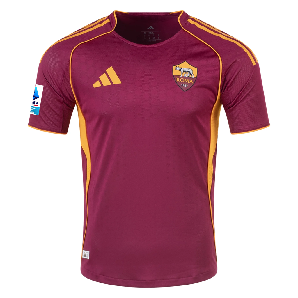 adidas Roma Authentic Buba Sangaré Home Jersey w/ Serie A Patch 25/26 (Burgundy)