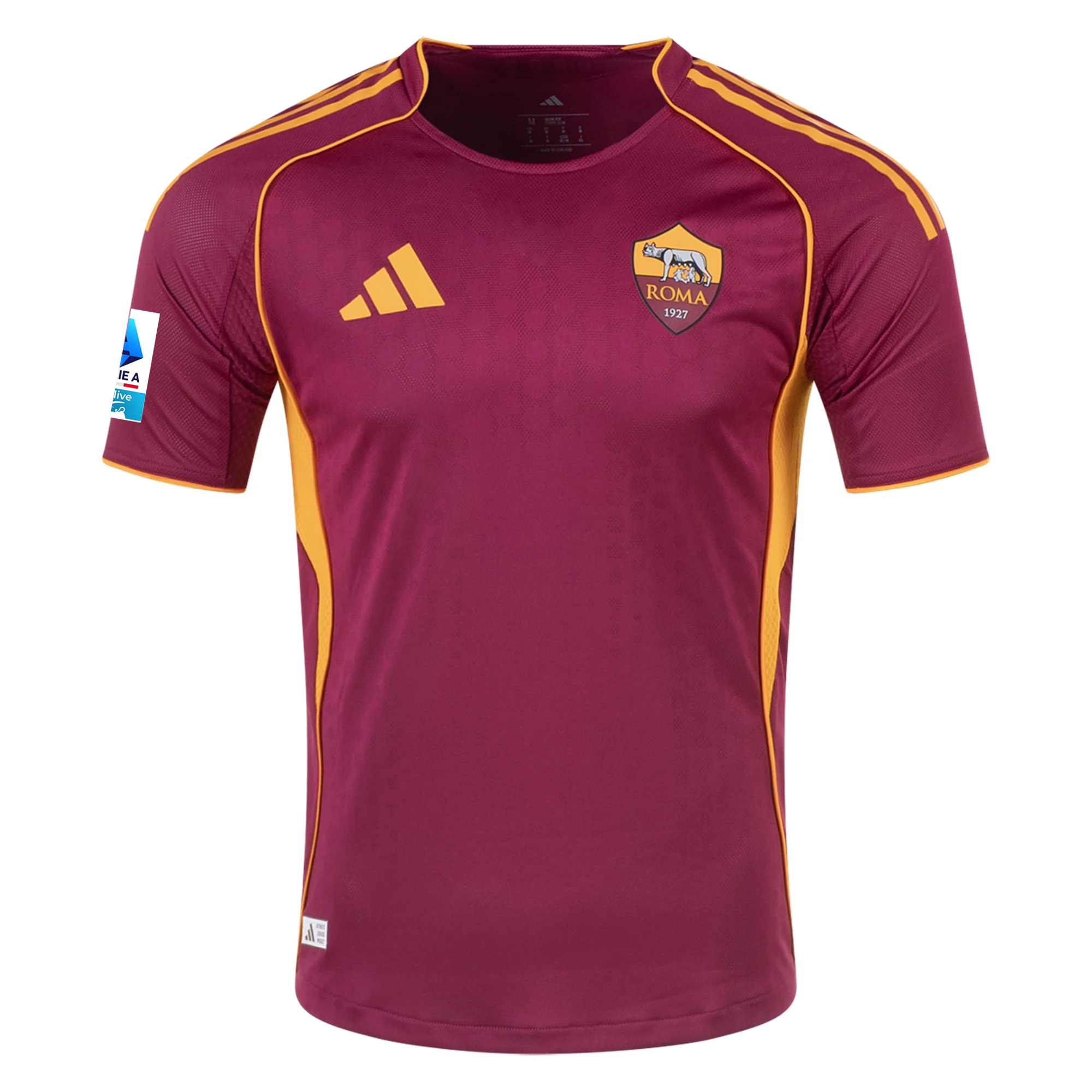 adidas Roma Authentic Buba Sangaré Home Jersey w/ Serie A Patch 25/26 (Burgundy)