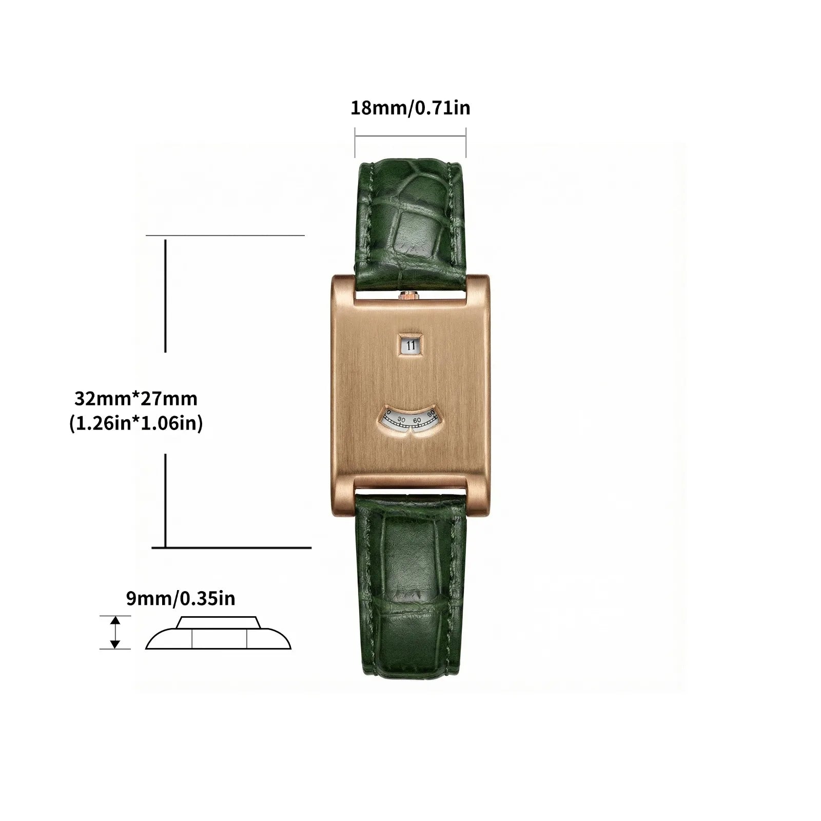 CILOA Men Square high quality Men's tank watch luxury men's watches man automatic mechanical men steeldive Man elegant gift