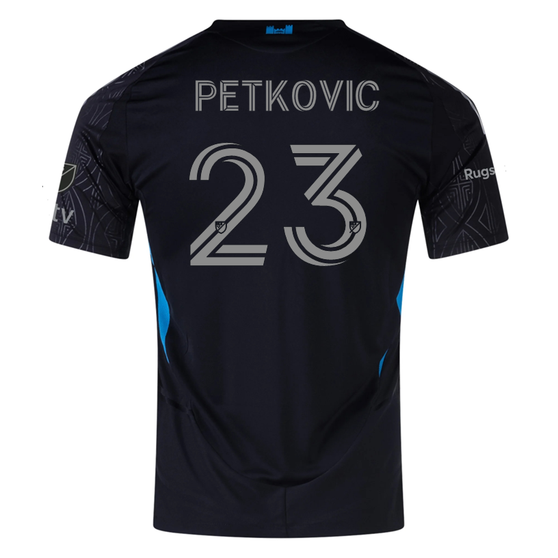 adidas Nikola Petković Charlotte FC Authentic Away Jersey 25/26 (Black)
