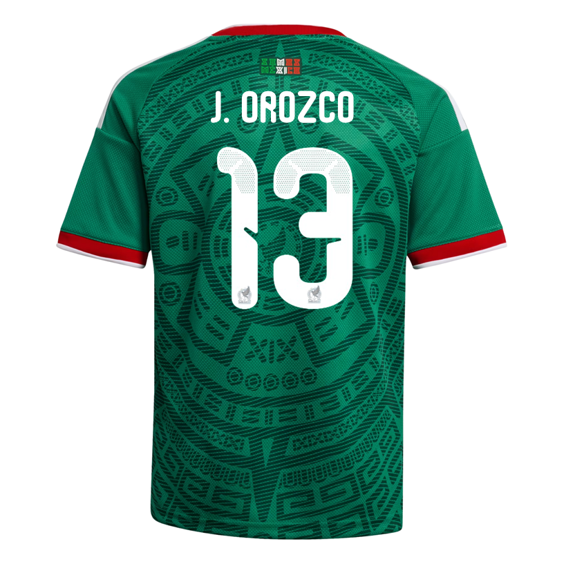 adidas Youth G. Ochoa Mexico 2026 Home World Cup Jersey (Bold Green)