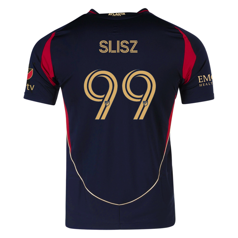 adidas Bartosz Slisz Atlanta United Authentic Home Jersey w/ MLS Patches 25/26 (Red/Black)