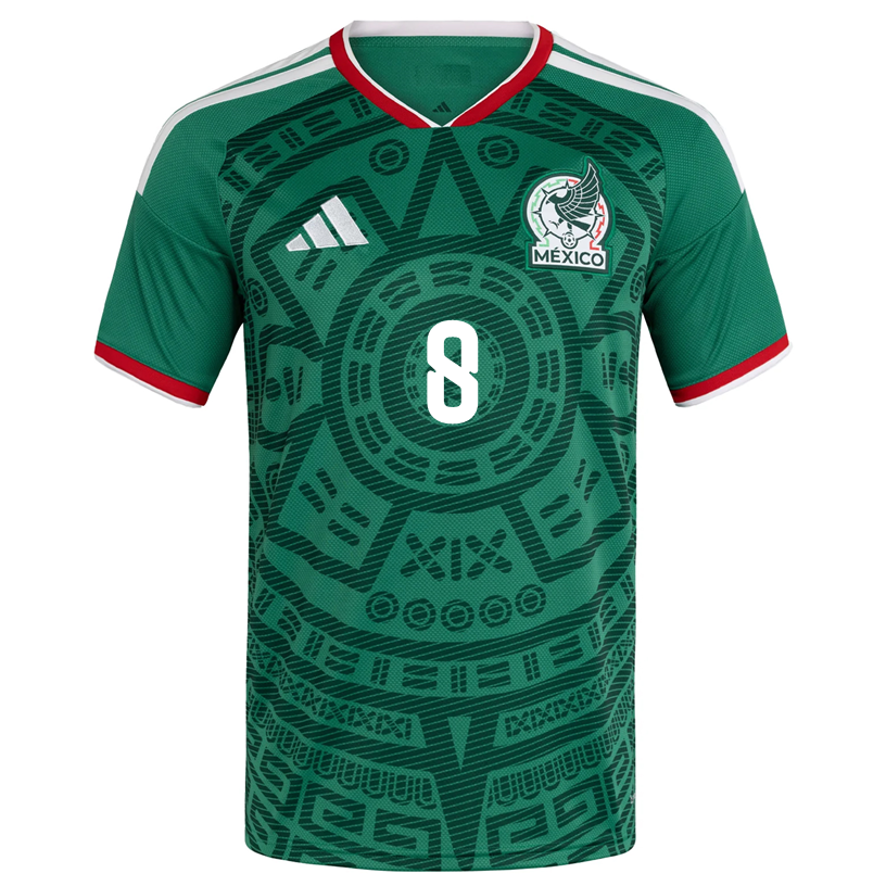 adidas Men's C. Rodriguez Mexico Authentic Home 2026 World Cup Jersey (Bold Green)