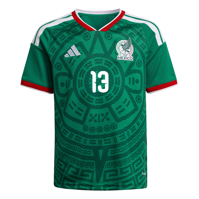 adidas Youth G. Ochoa Mexico 2026 Home World Cup Jersey (Bold Green)