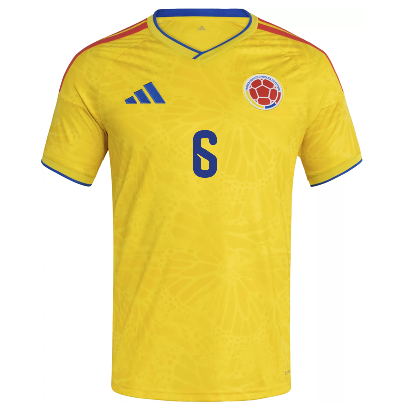 adidas Men's Rios Colombia 2026 Home Jersey (Impact Yellow)