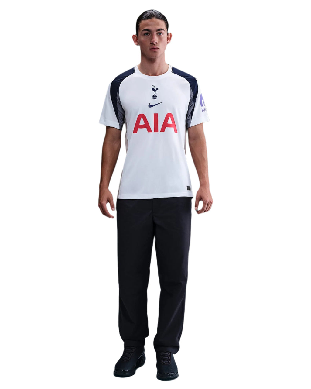 Nike Tel Tottenham Hotspurs Home Jersey w/ EPL + No Room For Racism Patch 25/26 (White/Iron/Binary Blue)