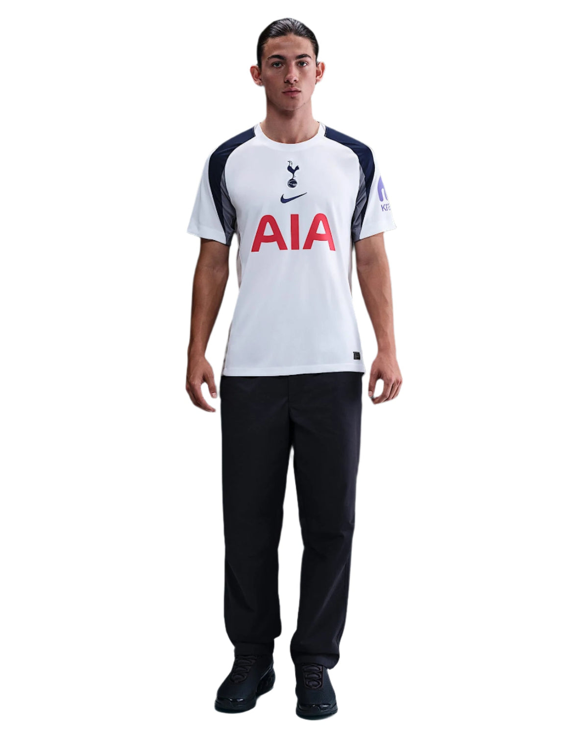 Nike Spence Tottenham Hotspurs Home Jersey w/ EPL + No Room For Racism Patch 25/26 (White/Iron/Binary Blue)