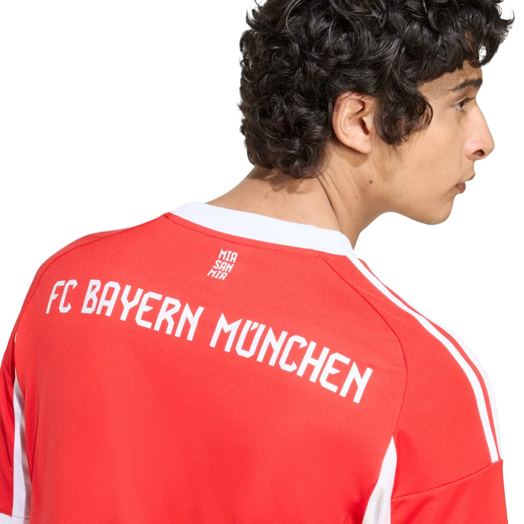 adidas Bayern Munich Bischof Home Jersey w/ Champions League Patches 25/26 (Red)