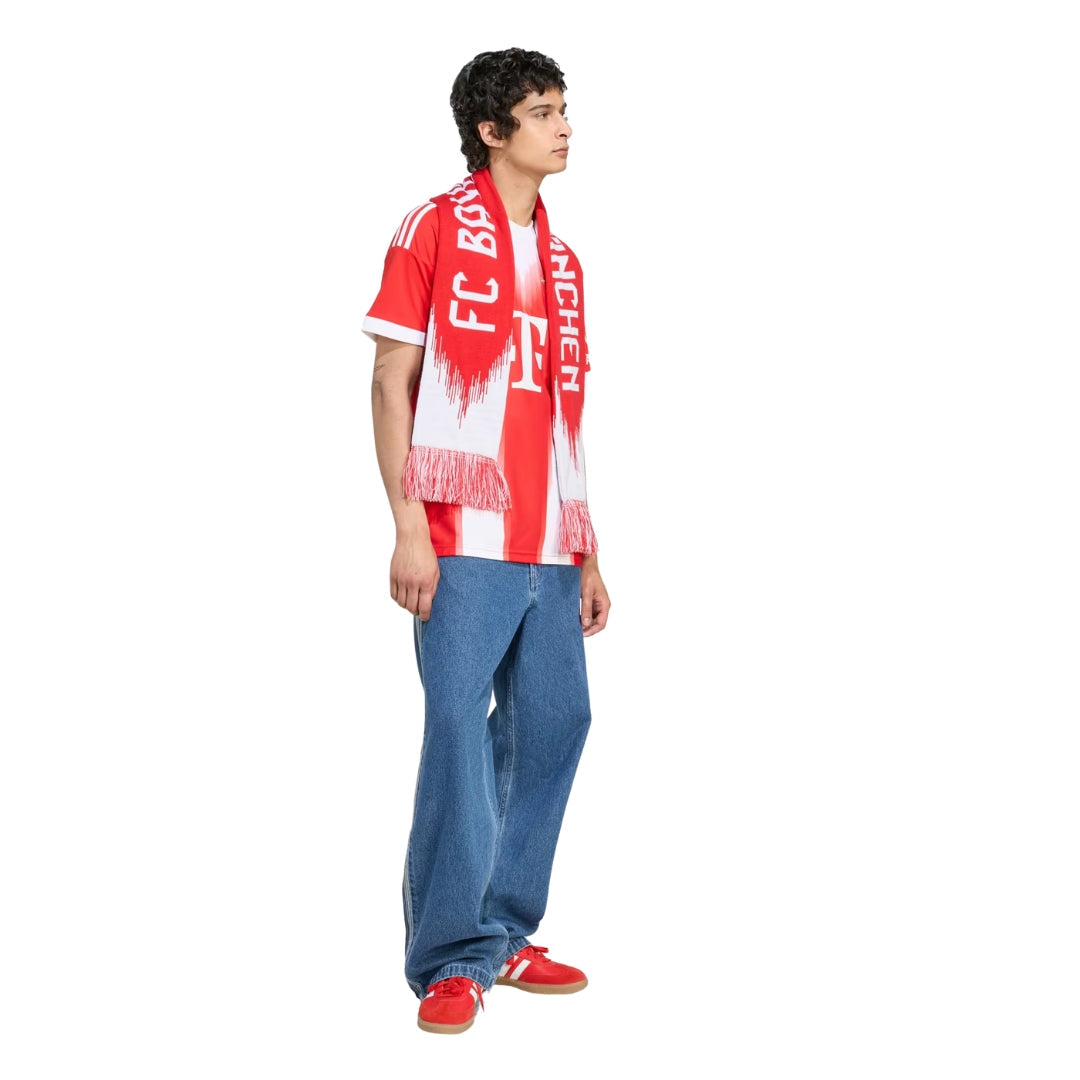adidas Bayern Munich Bischof Home Jersey w/ Champions League Patches 25/26 (Red)